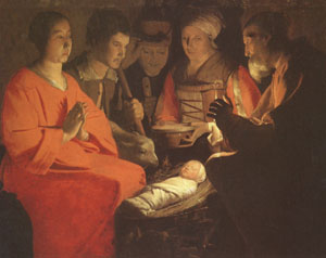 Georges de La Tour The Adoration of the Shepherds (mk05)